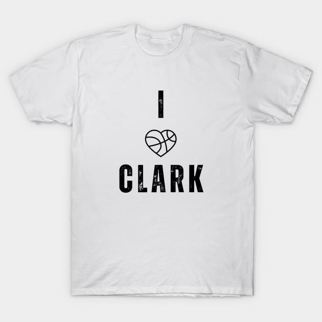 I love Clark Jersey Black T-Shirt by EyesArt